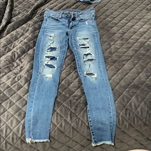 american eagle ripped jeans